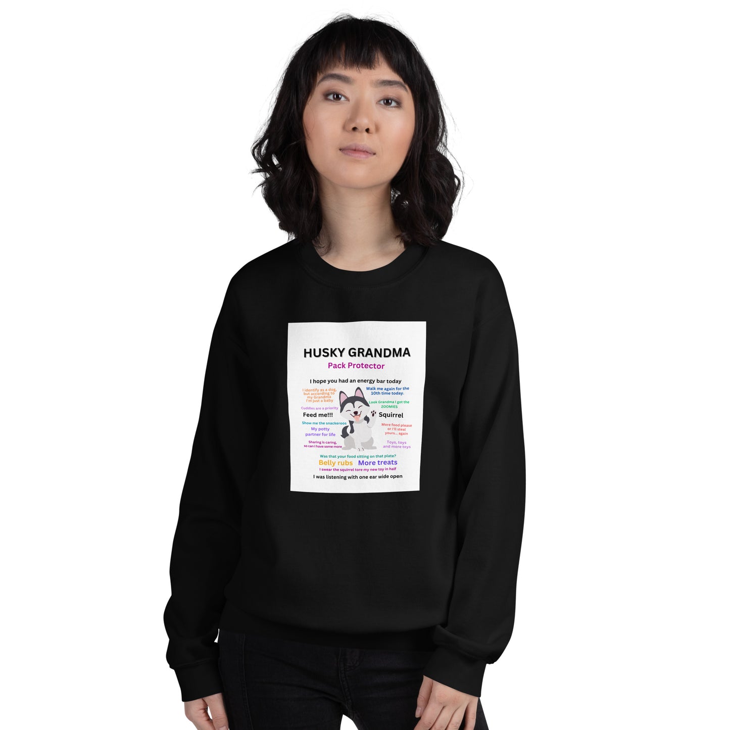 Unisex Sweatshirt-Husky Collection Grandma