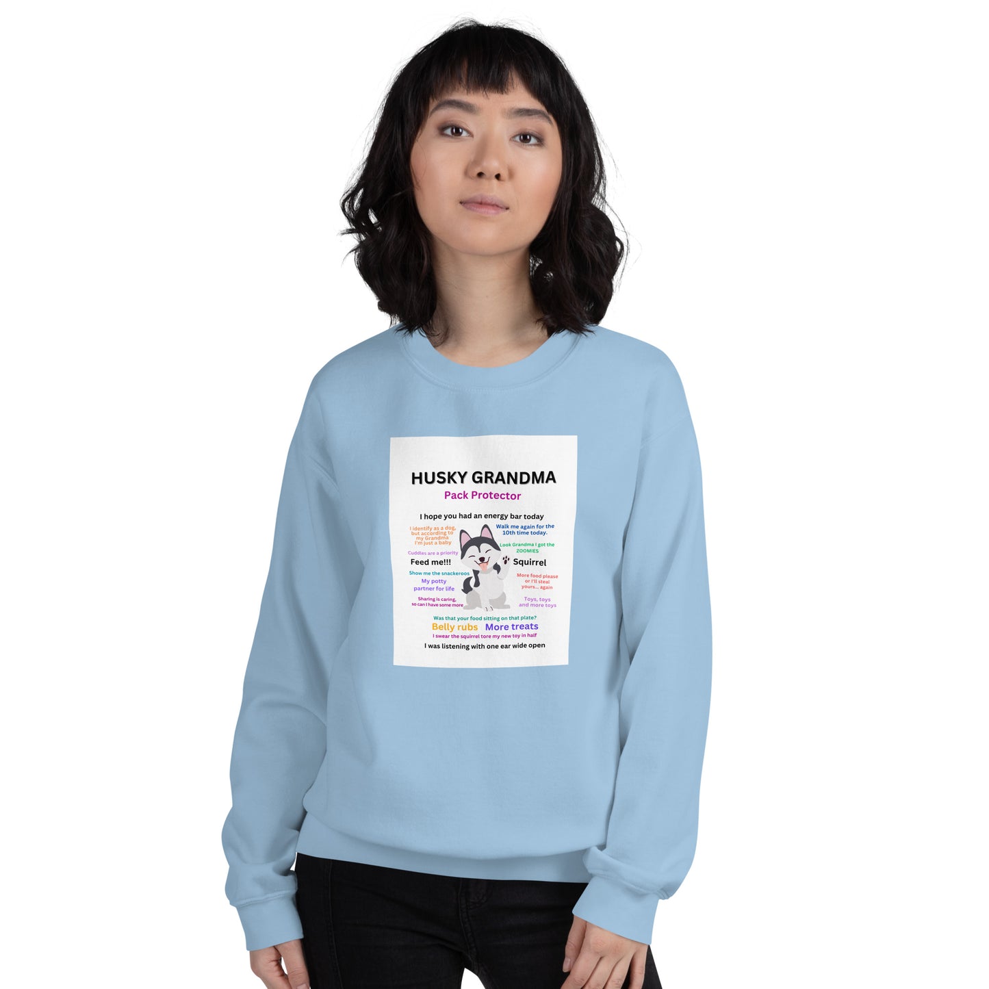 Unisex Sweatshirt-Husky Collection Grandma