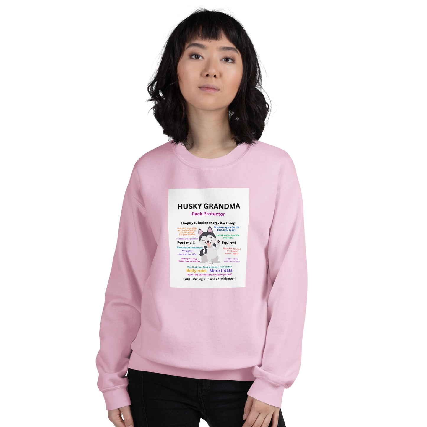 Unisex Sweatshirt-Husky Collection Grandma