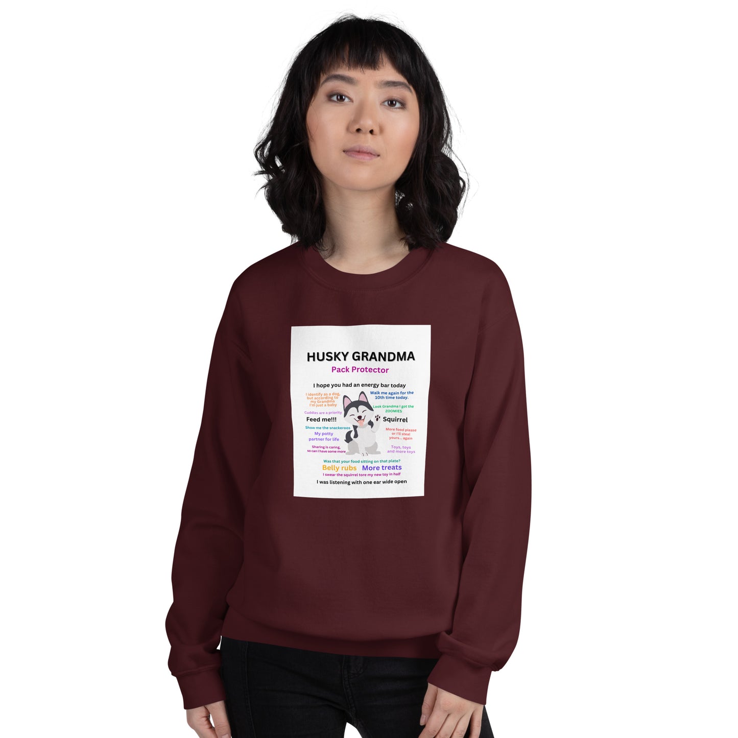 Unisex Sweatshirt-Husky Collection Grandma