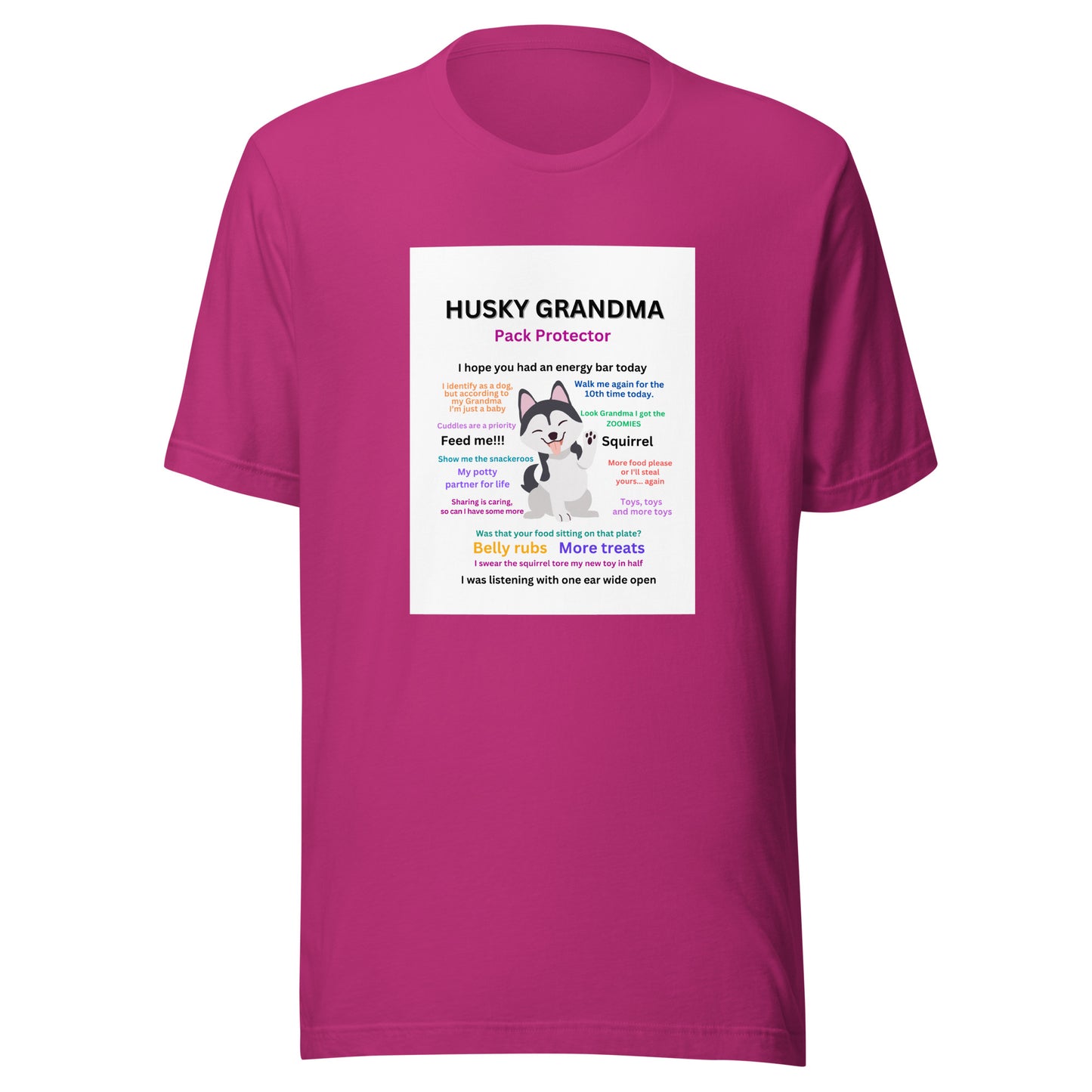 Unisex t-shirt-Husky Collection Grandma
