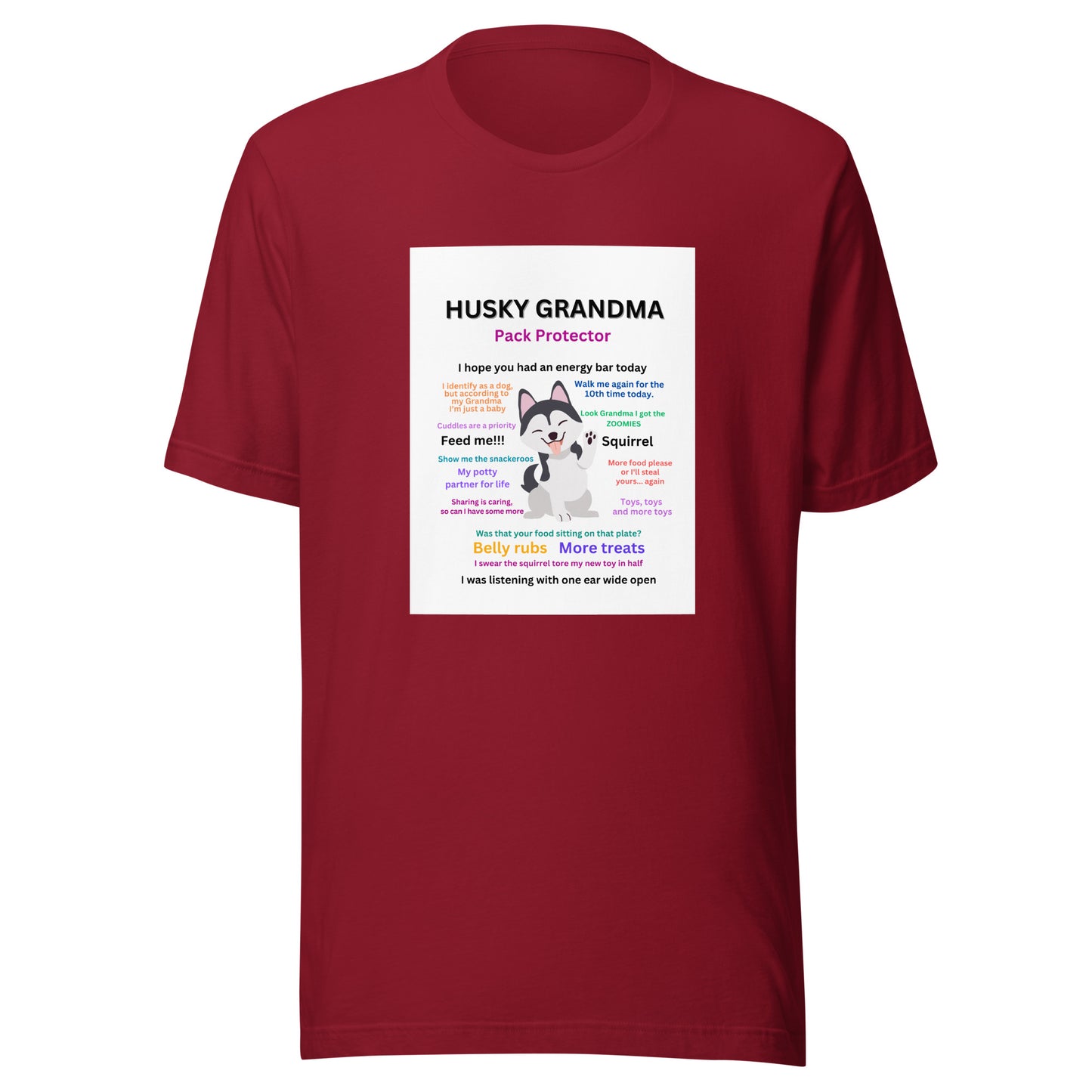 Unisex t-shirt-Husky Collection Grandma