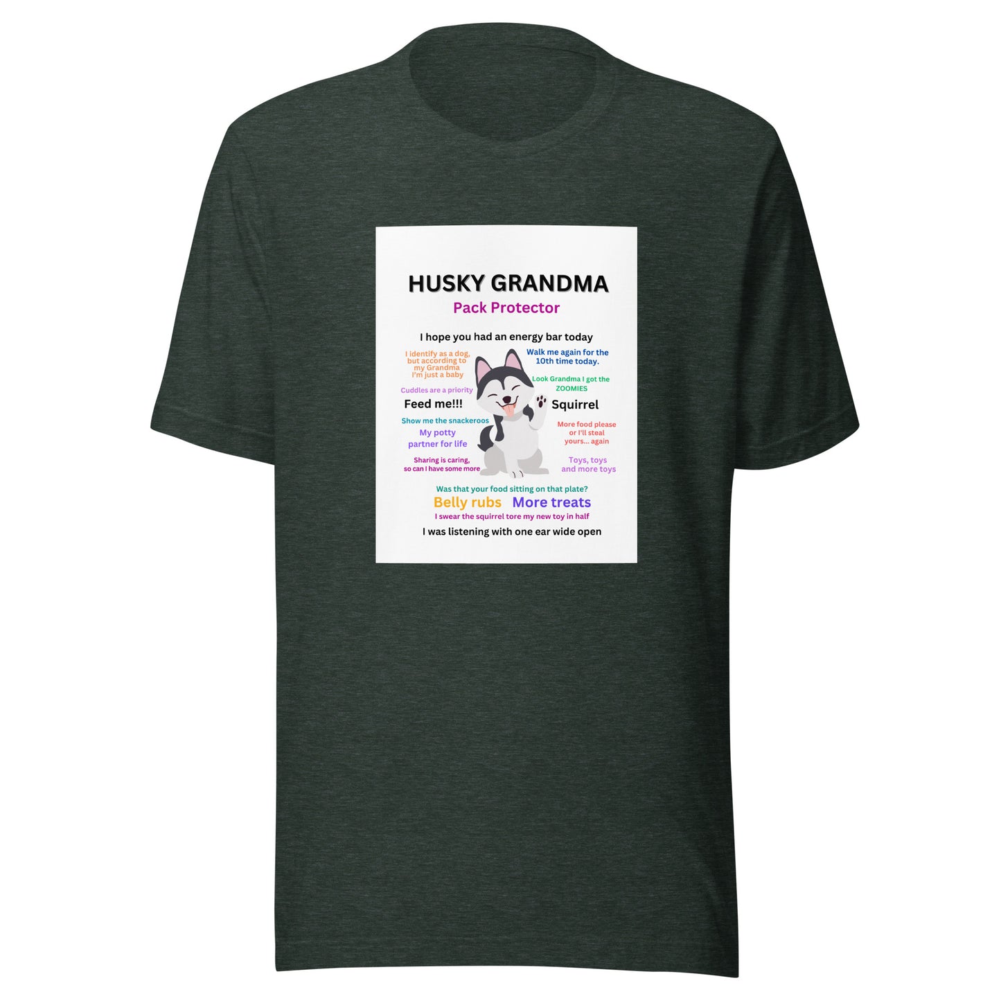 Unisex t-shirt-Husky Collection Grandma