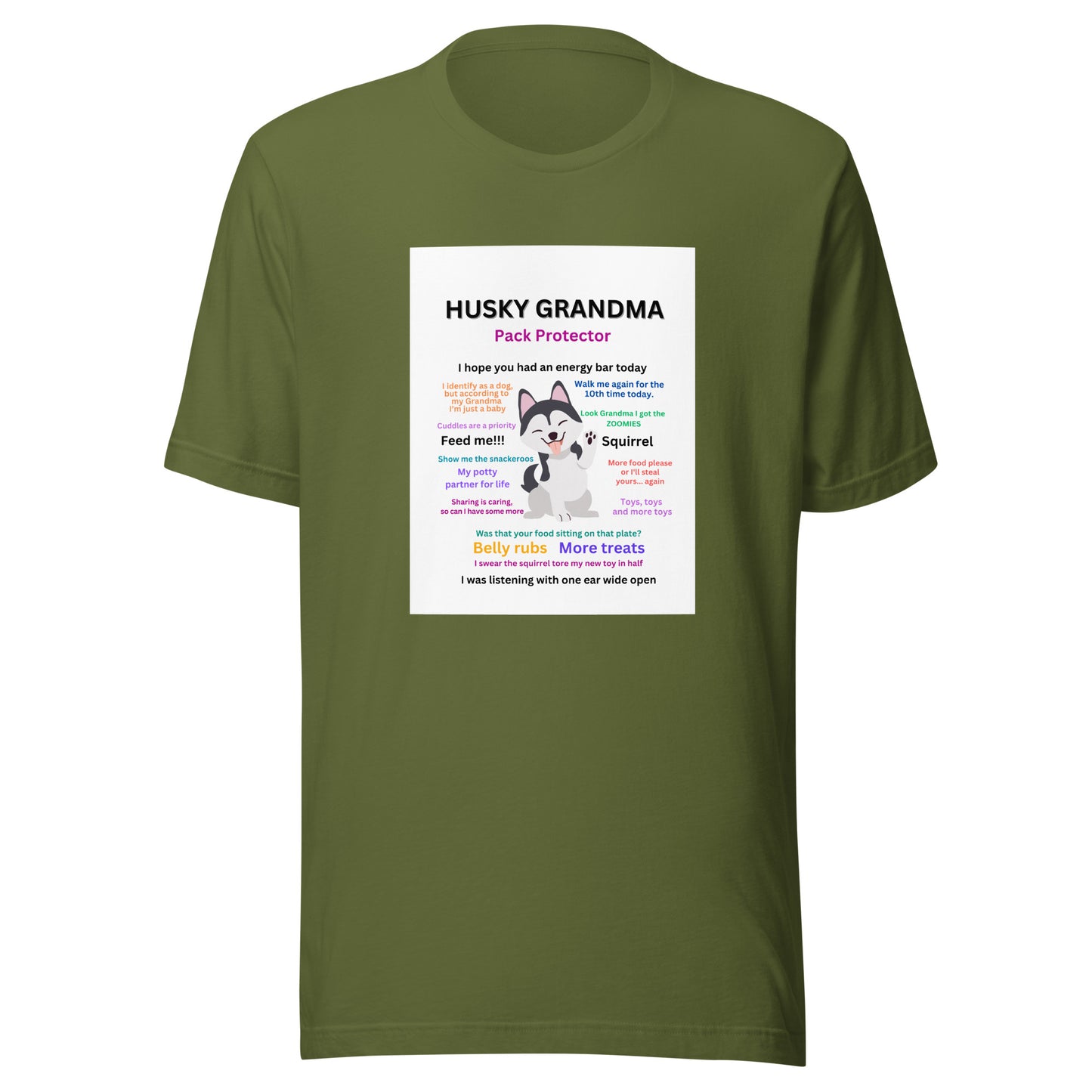 Unisex t-shirt-Husky Collection Grandma
