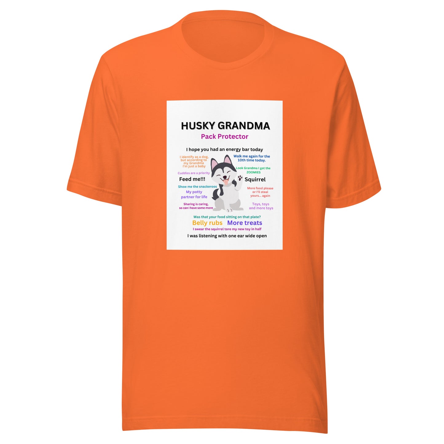 Unisex t-shirt-Husky Collection Grandma