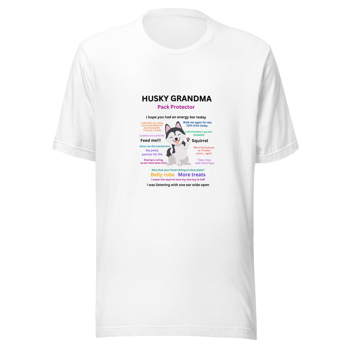 Unisex t-shirt-Husky Collection Grandma