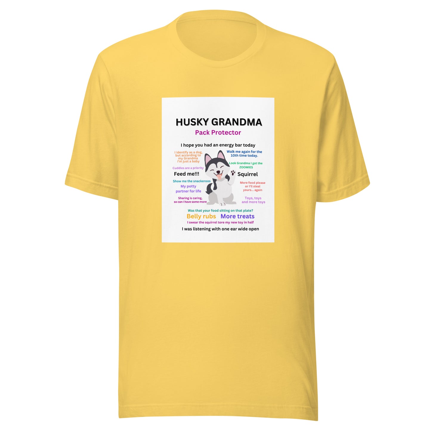 Unisex t-shirt-Husky Collection Grandma