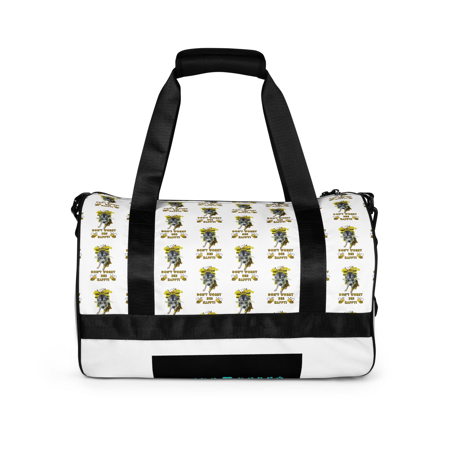 Bee Happy- All-over print gym bag