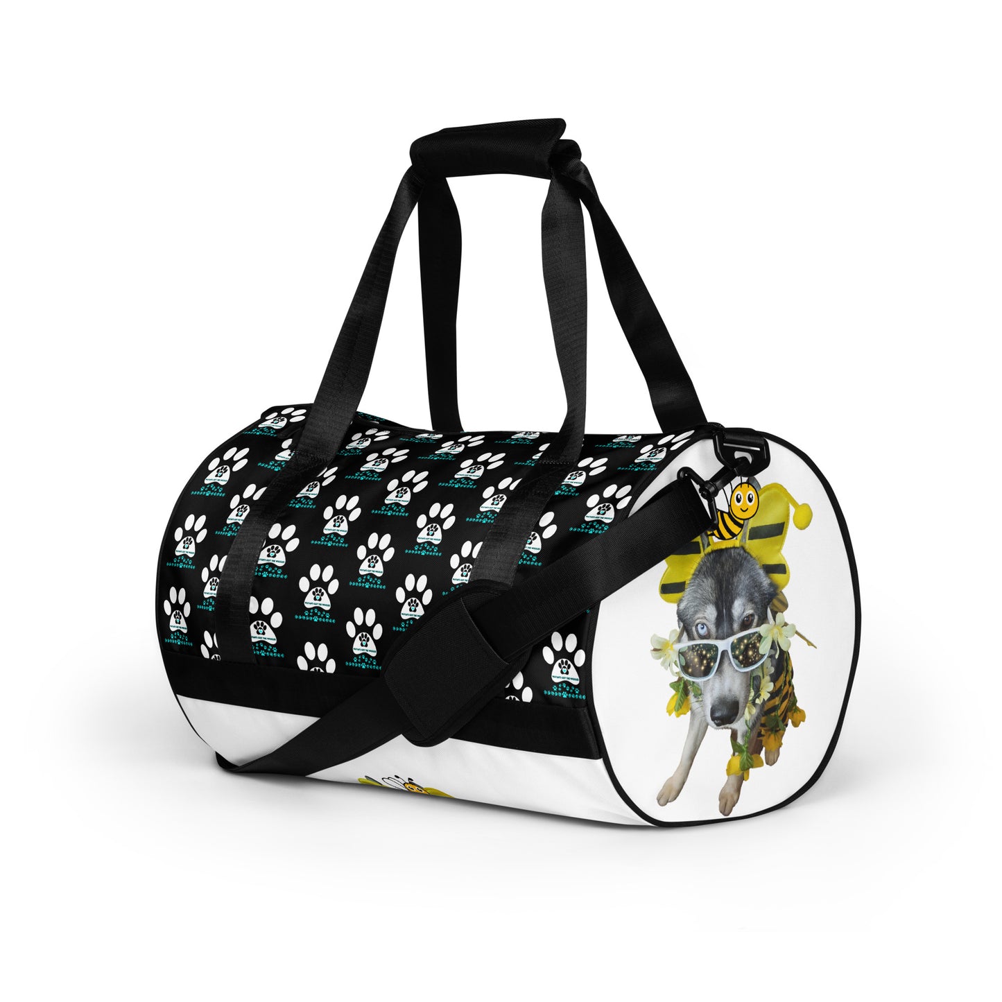 Paw Print-All-over print gym bag