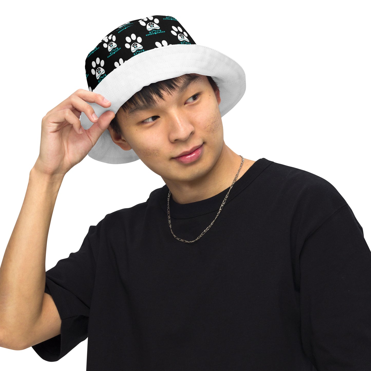 Paw Print- Reversible bucket hat