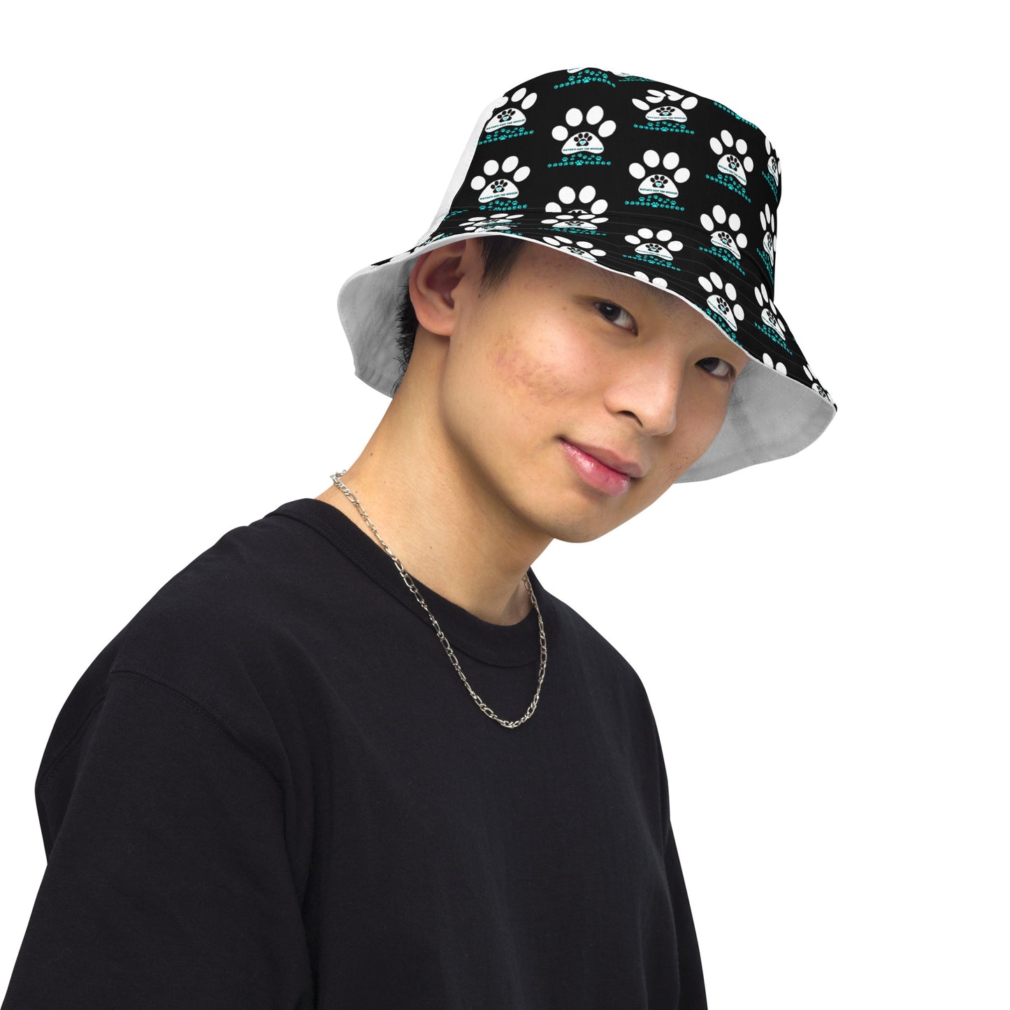 Paw Print- Reversible bucket hat