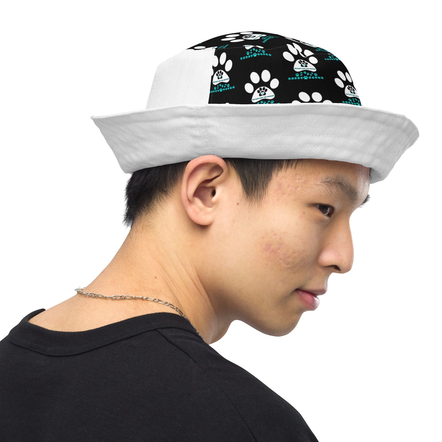 Paw Print- Reversible bucket hat