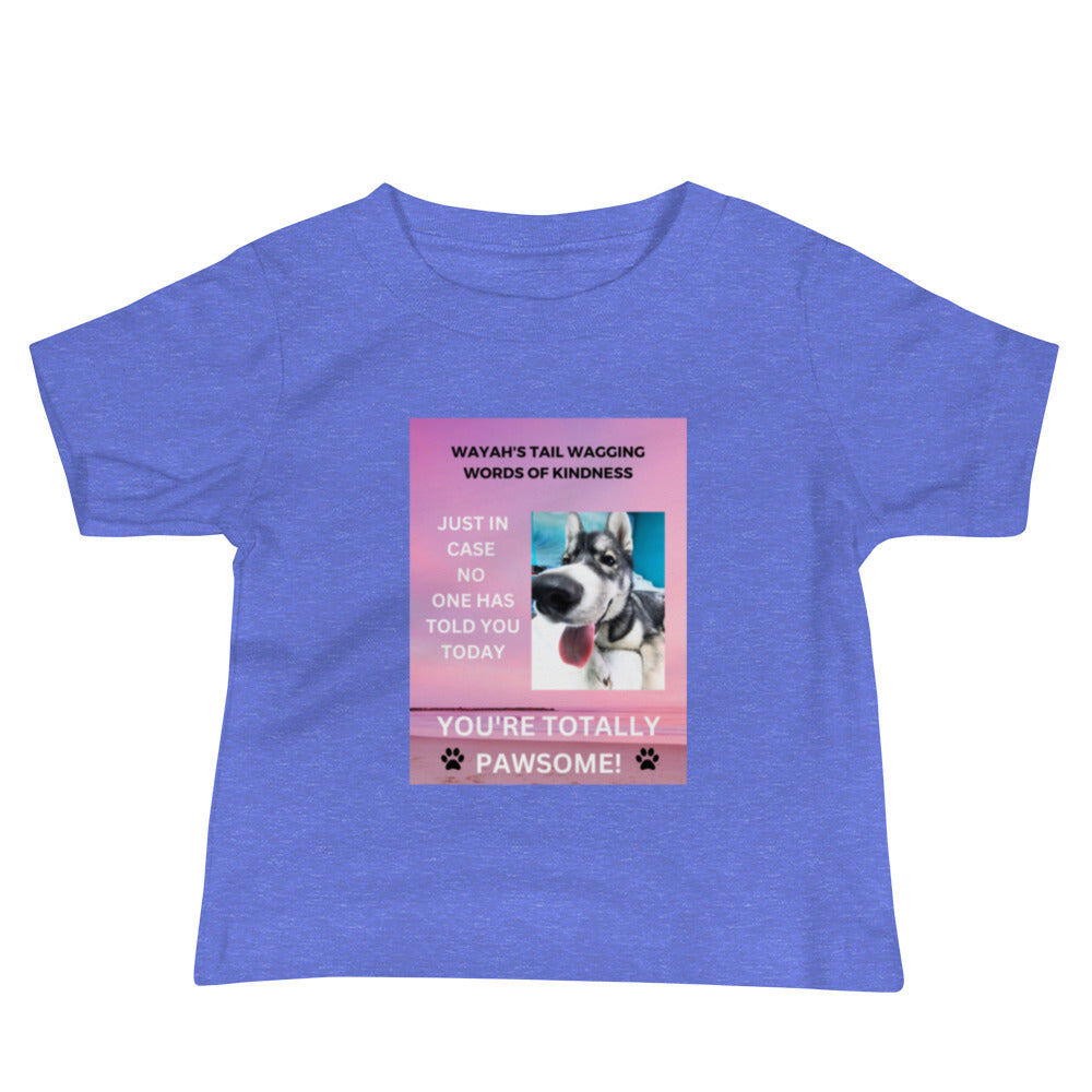 Baby Jersey Short Sleeve Tee- You're Totally Pawsome