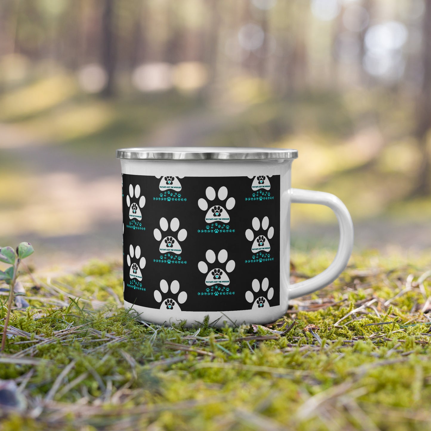 Paw Print- Enamel Mug