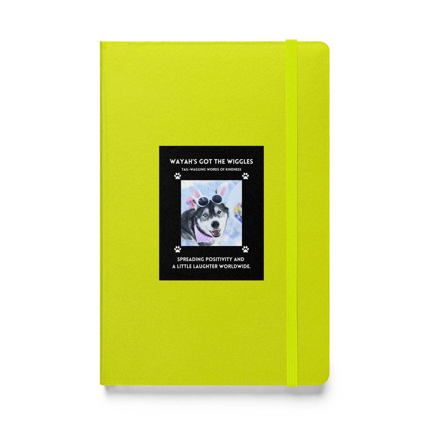 Hardcover bound notebook- Wayah's Got the Wiggles