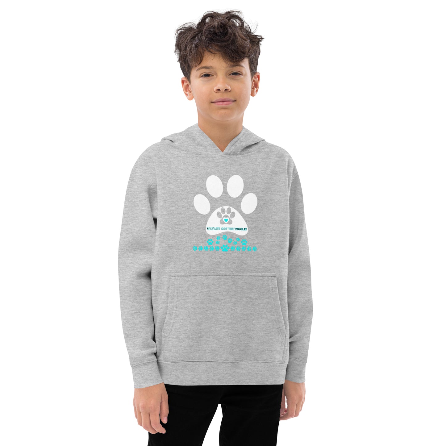 Paw Print- Kids fleece hoodie