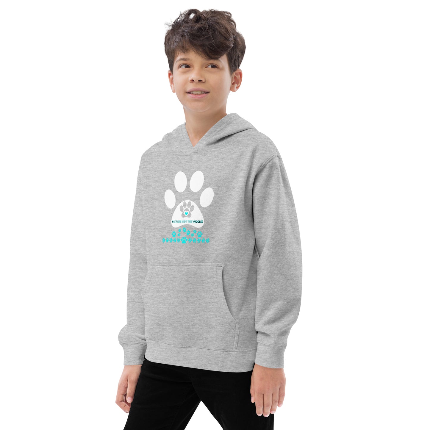 Paw Print- Kids fleece hoodie