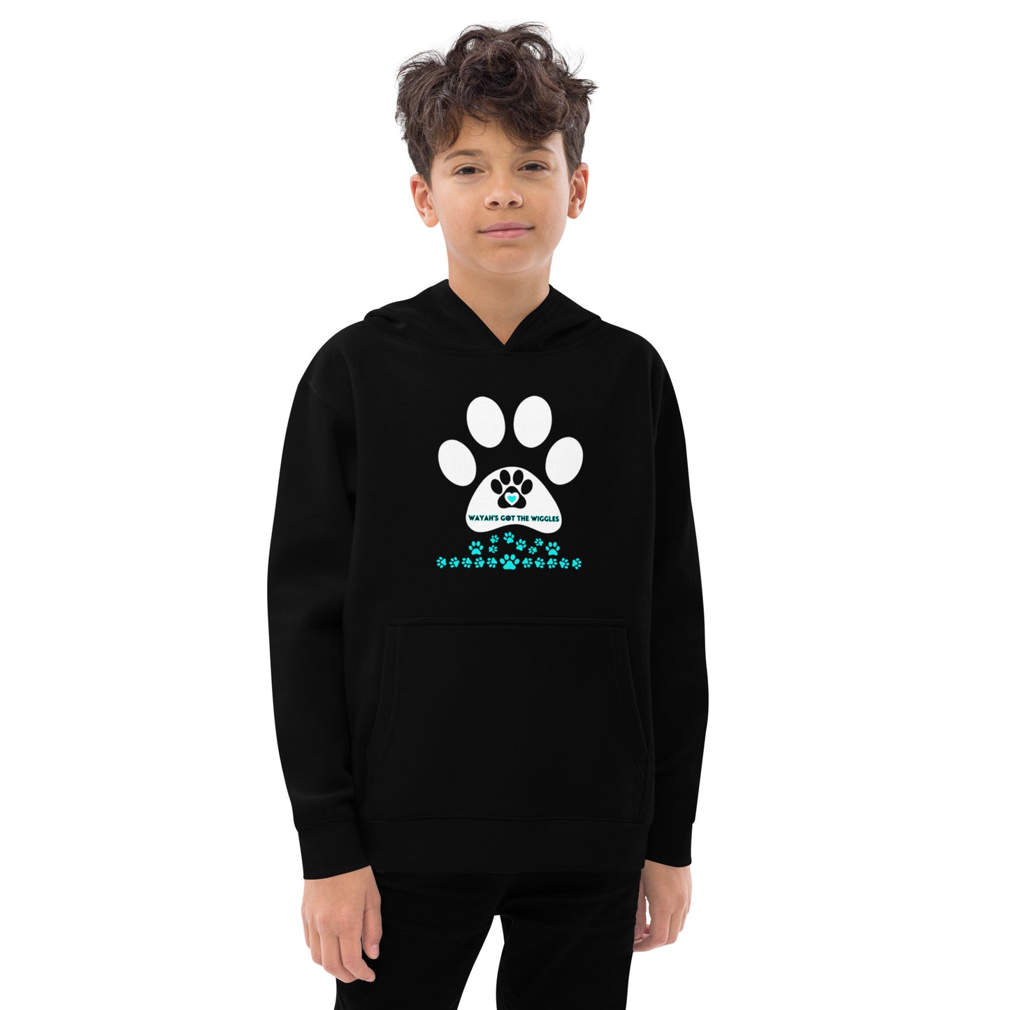 Paw Print- Kids fleece hoodie