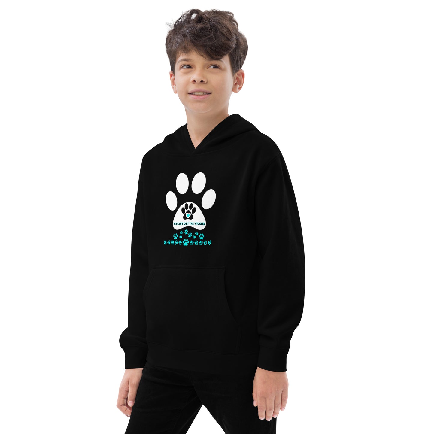 Paw Print- Kids fleece hoodie