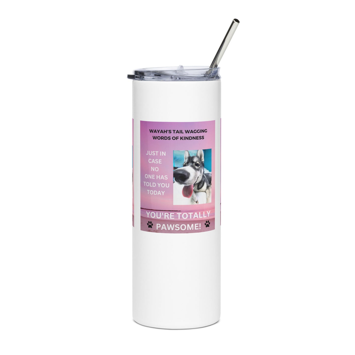 Stainless steel tumbler- You're Totally Pawsome
