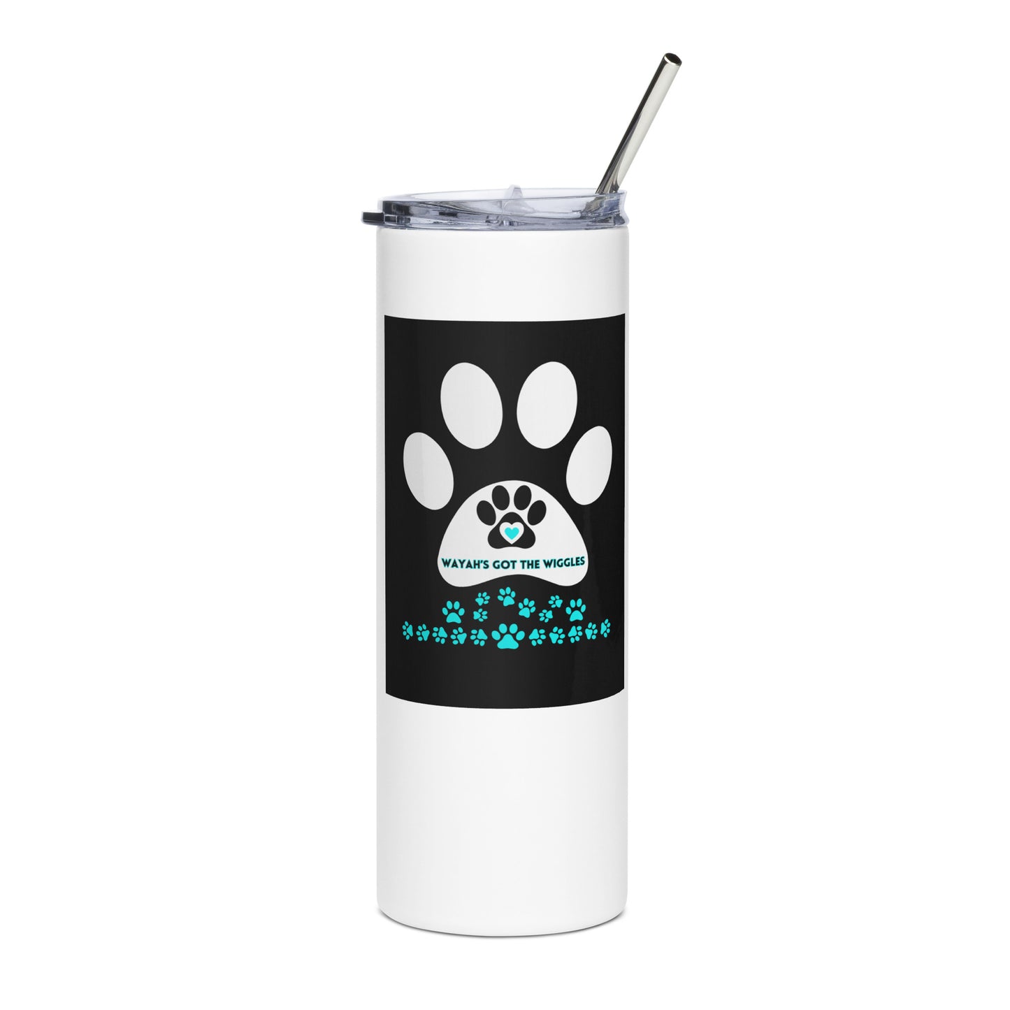 Paw Print- Stainless steel tumbler