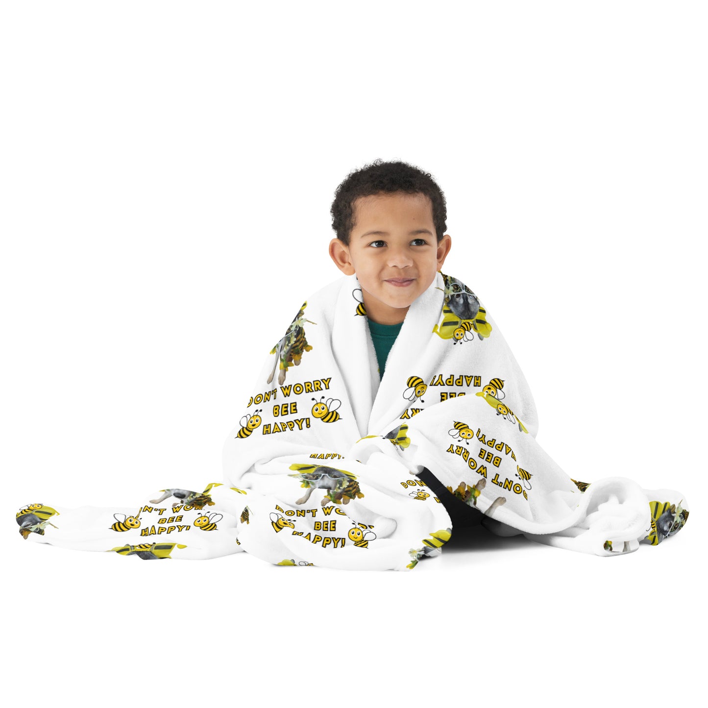 Beee Happy- Throw Blanket