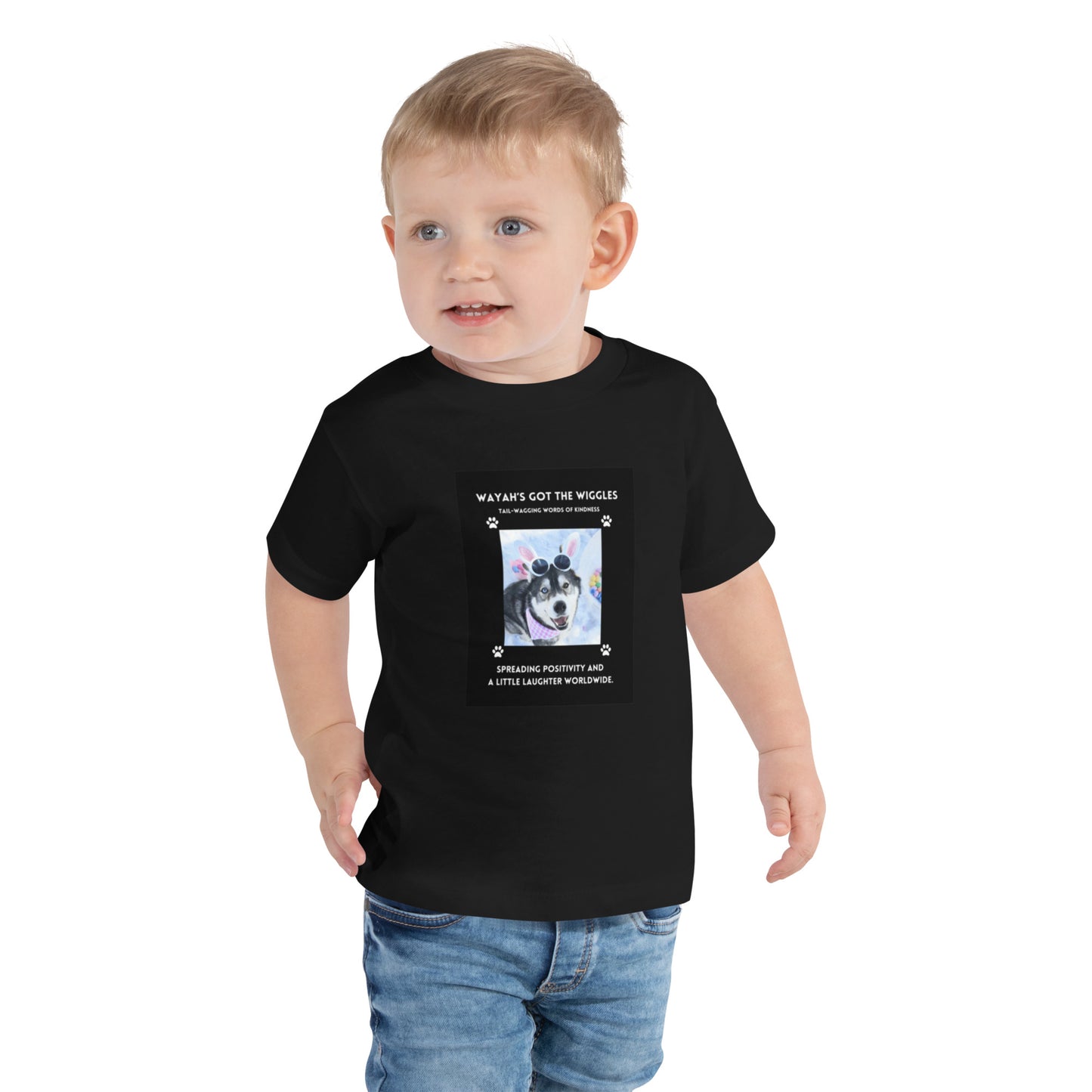 Toddler Short Sleeve Tee- Wayah's Got the Wiggles Collection