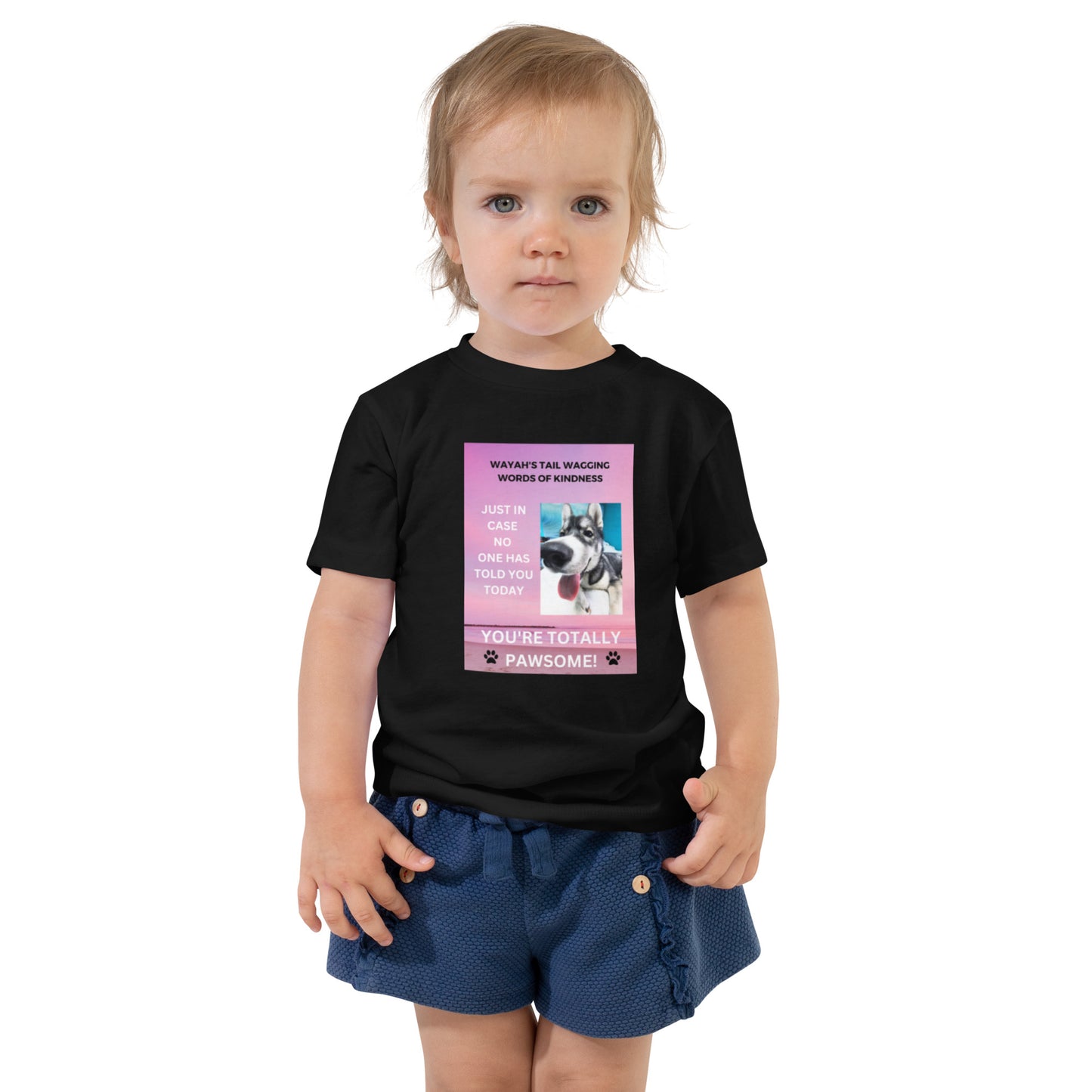 Toddler Short Sleeve Tee- You're Totally Pawsome