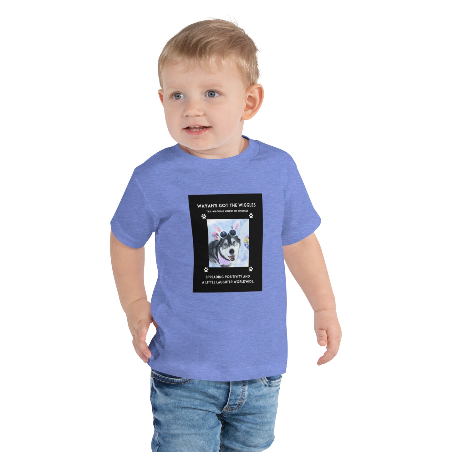 Toddler Short Sleeve Tee- Wayah's Got the Wiggles Collection