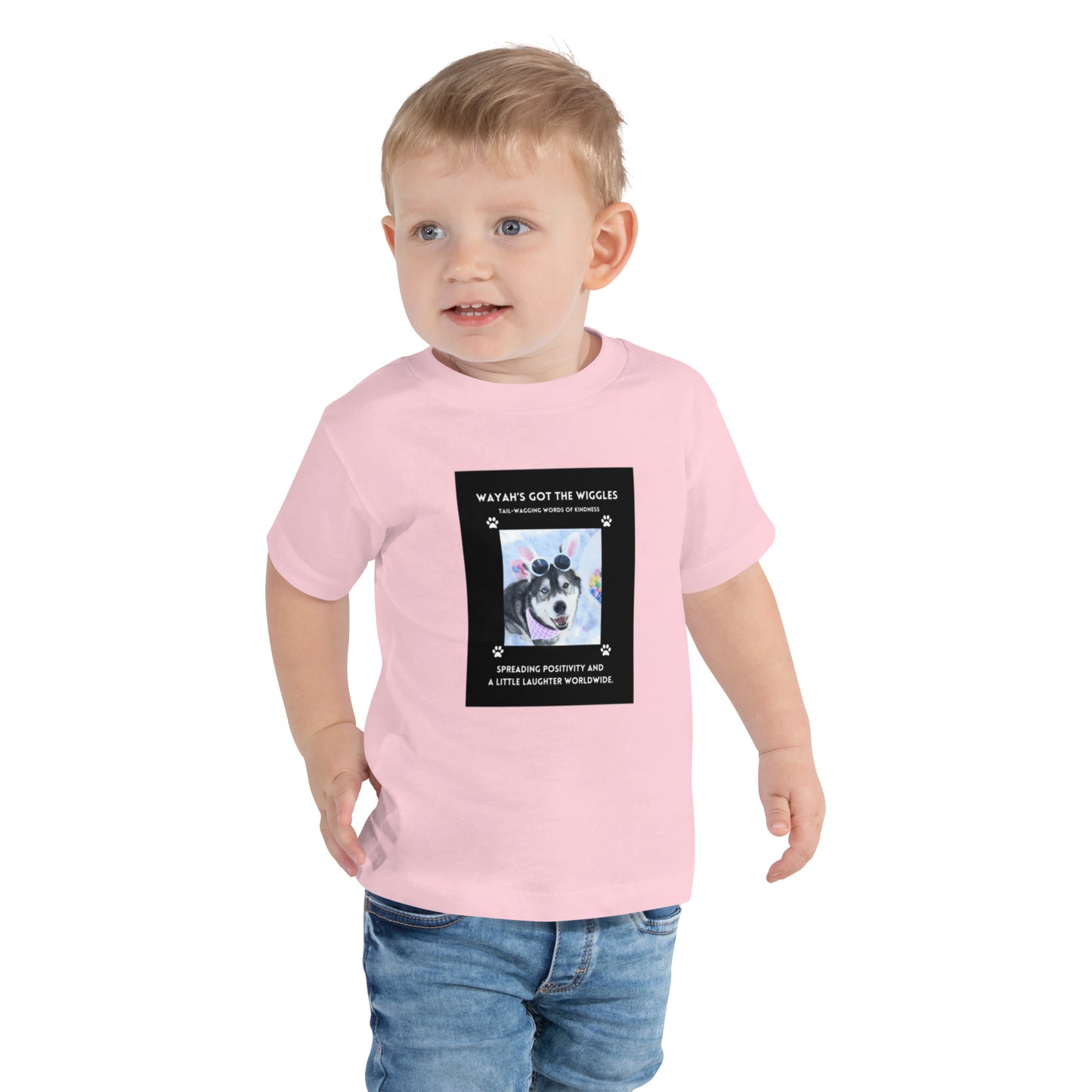 Toddler Short Sleeve Tee- Wayah's Got the Wiggles Collection