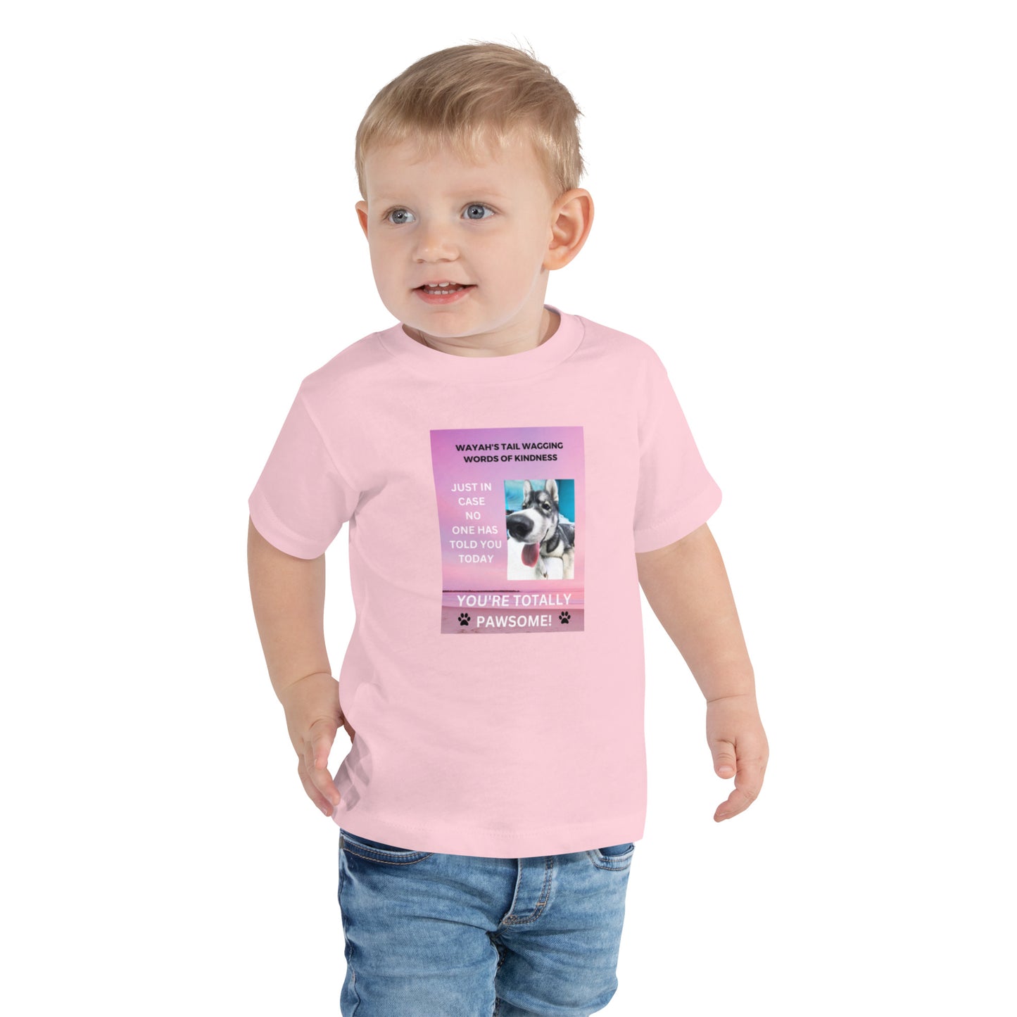 Toddler Short Sleeve Tee- You're Totally Pawsome