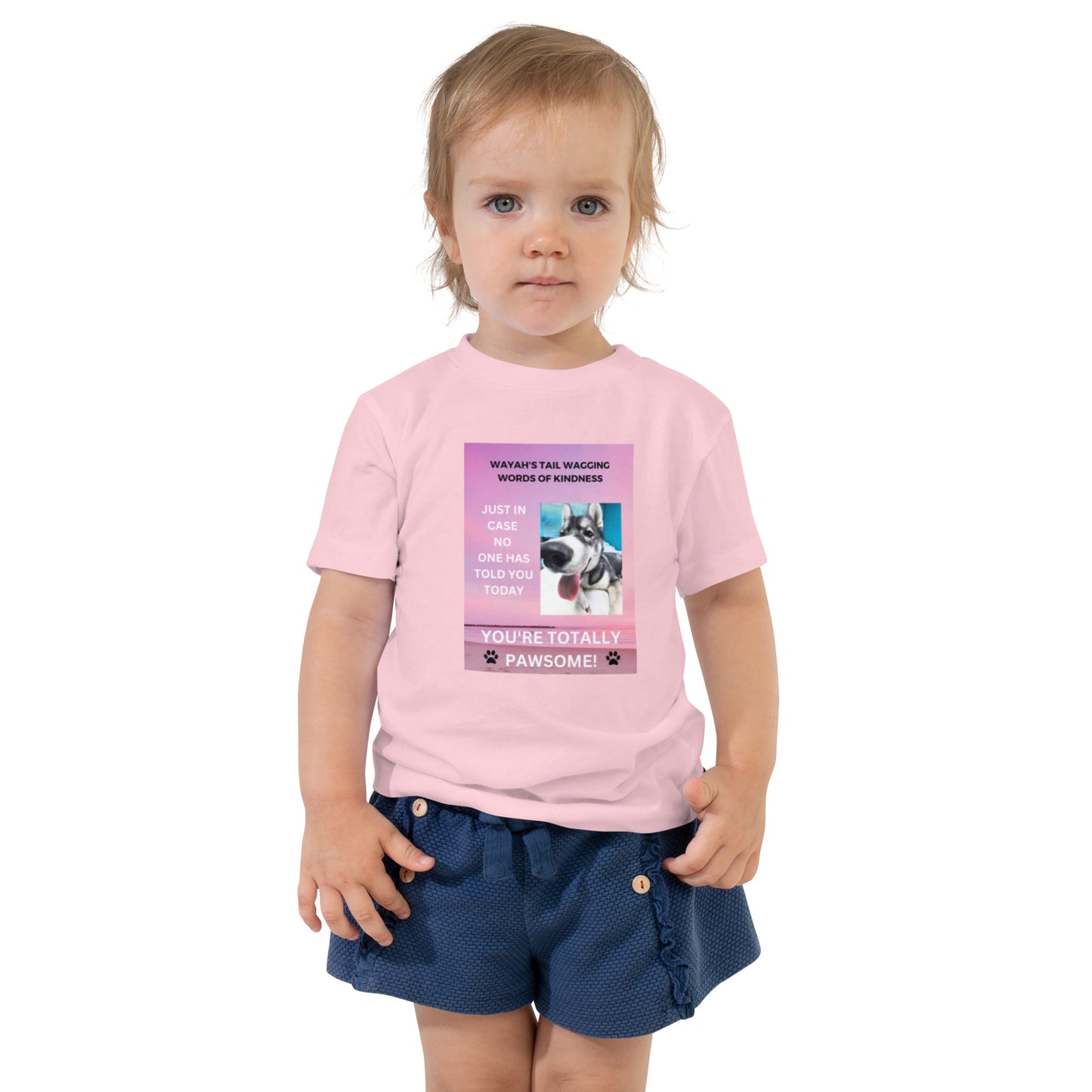 Toddler Short Sleeve Tee- You're Totally Pawsome