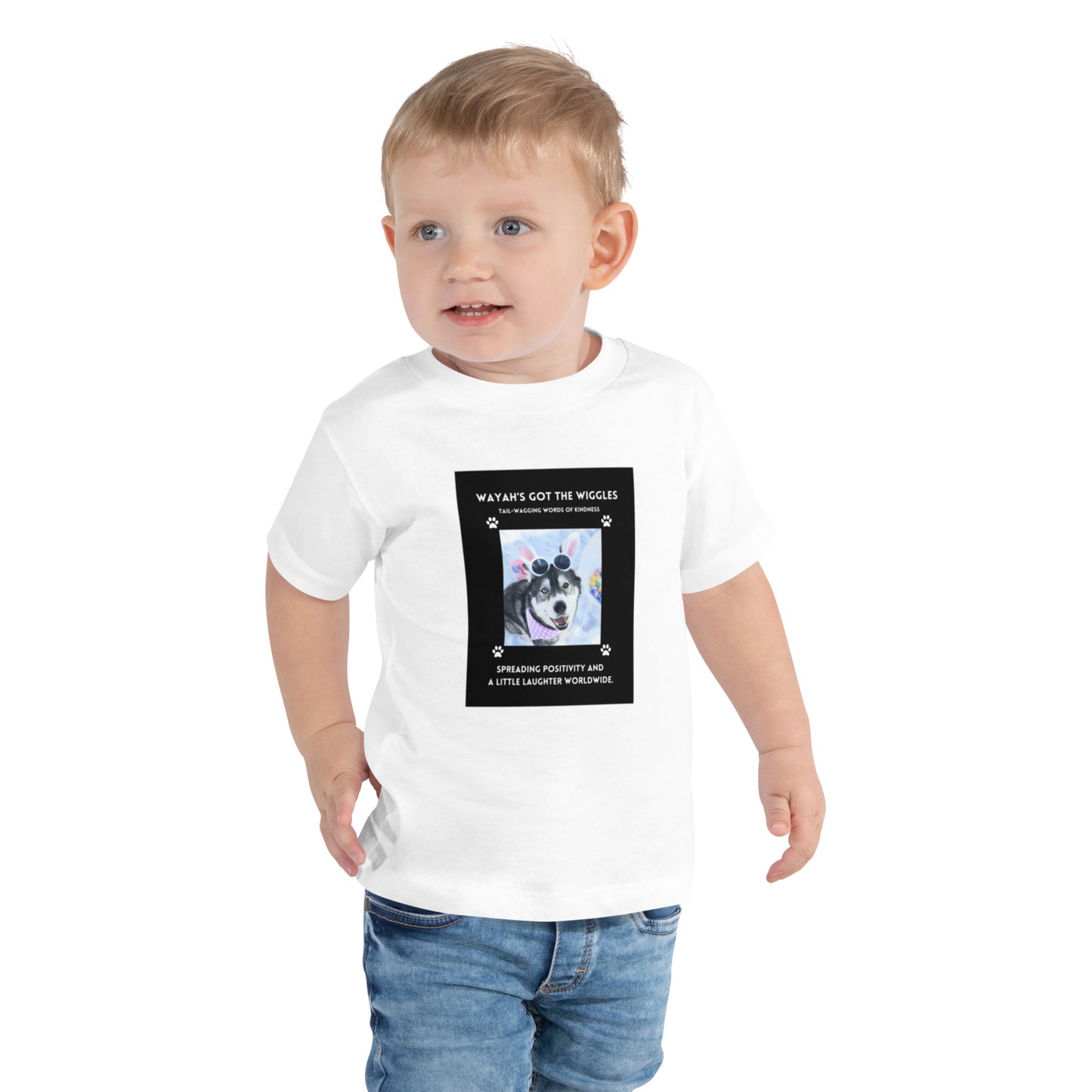 Toddler Short Sleeve Tee- Wayah's Got the Wiggles Collection