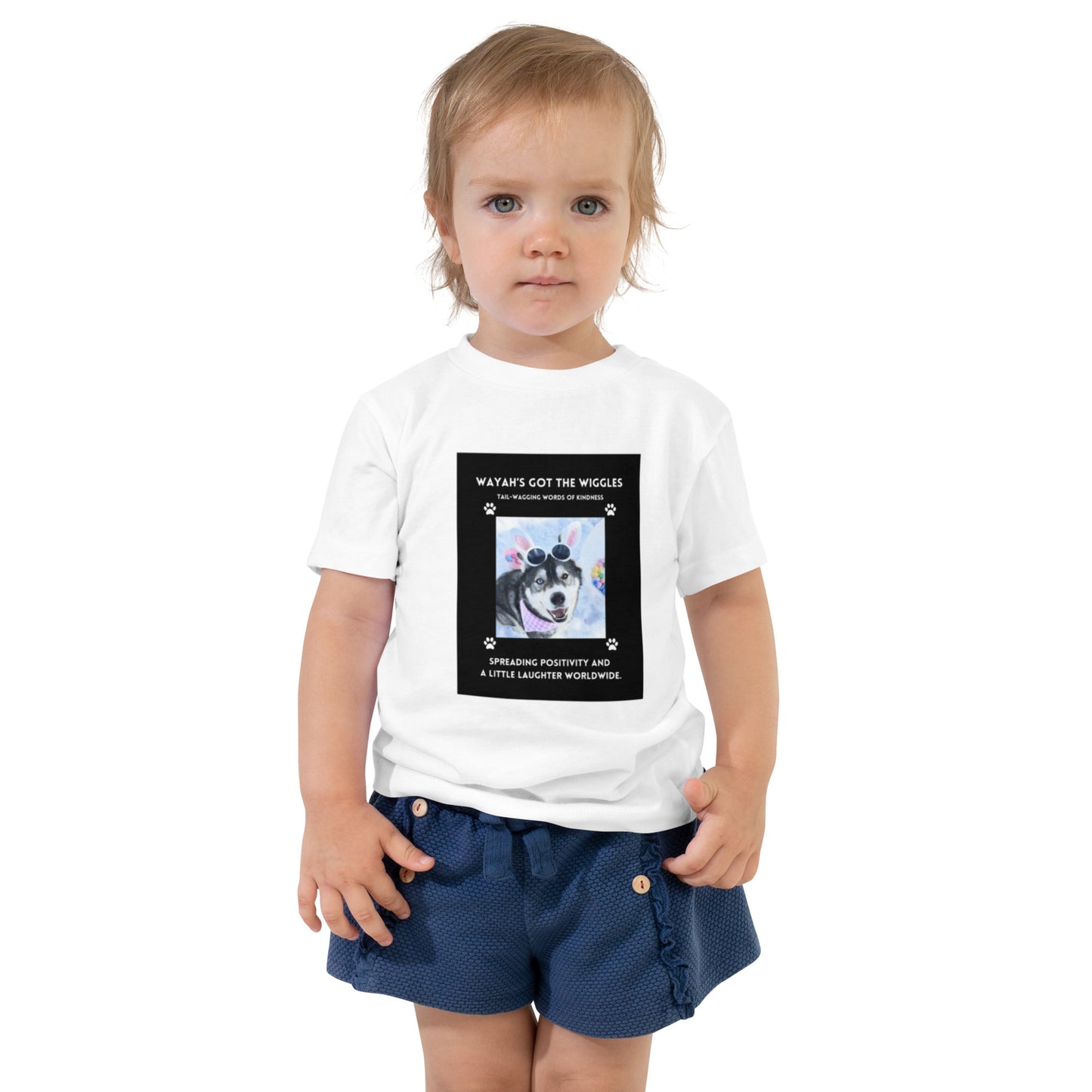 Toddler Short Sleeve Tee- Wayah's Got the Wiggles Collection