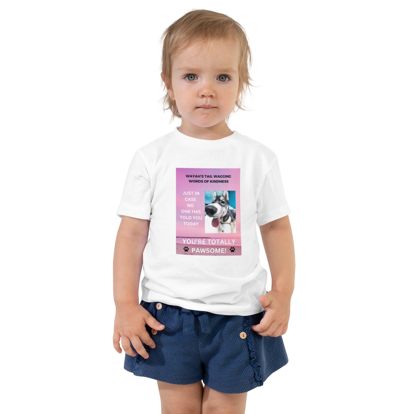 Toddler Short Sleeve Tee- You're Totally Pawsome