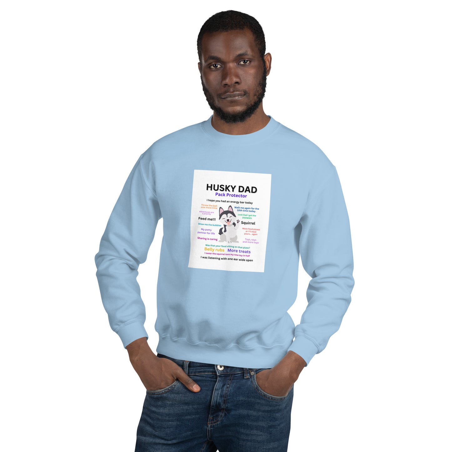 Unisex Sweatshirt-Husky Collection Dad