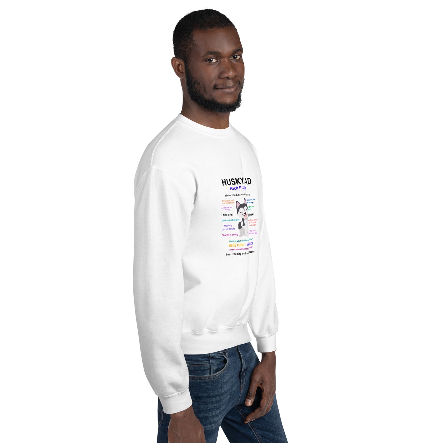 Unisex Sweatshirt-Husky Collection Dad