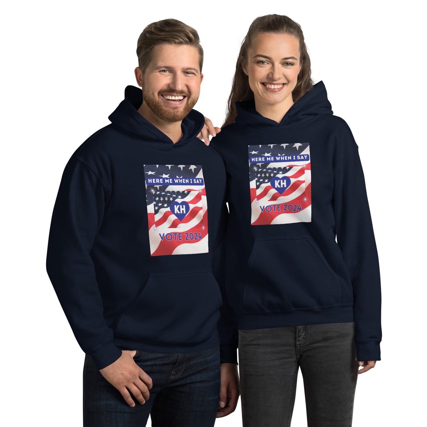 Here Me When I Say Vote 2024- Unisex Hoodie