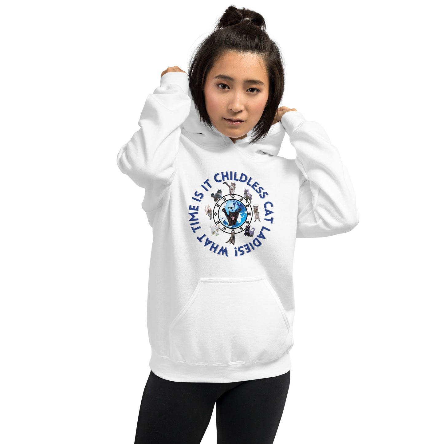 What time is it childless cat ladies! Unisex Hoodie