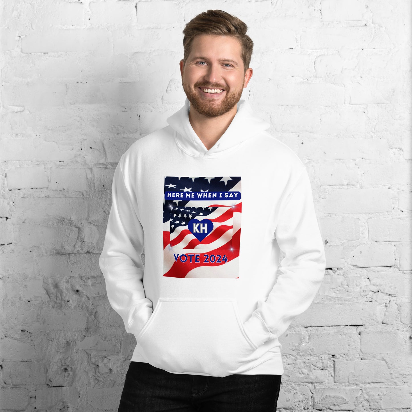 Here Me When I Say Vote 2024- Unisex Hoodie