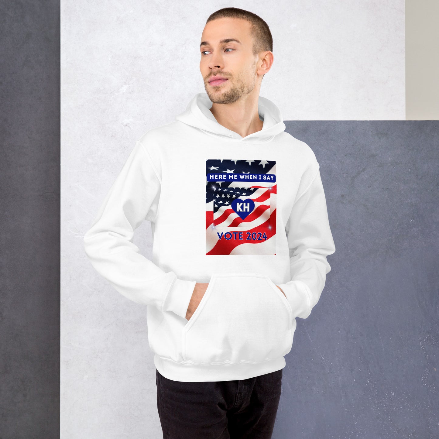 Here Me When I Say Vote 2024- Unisex Hoodie