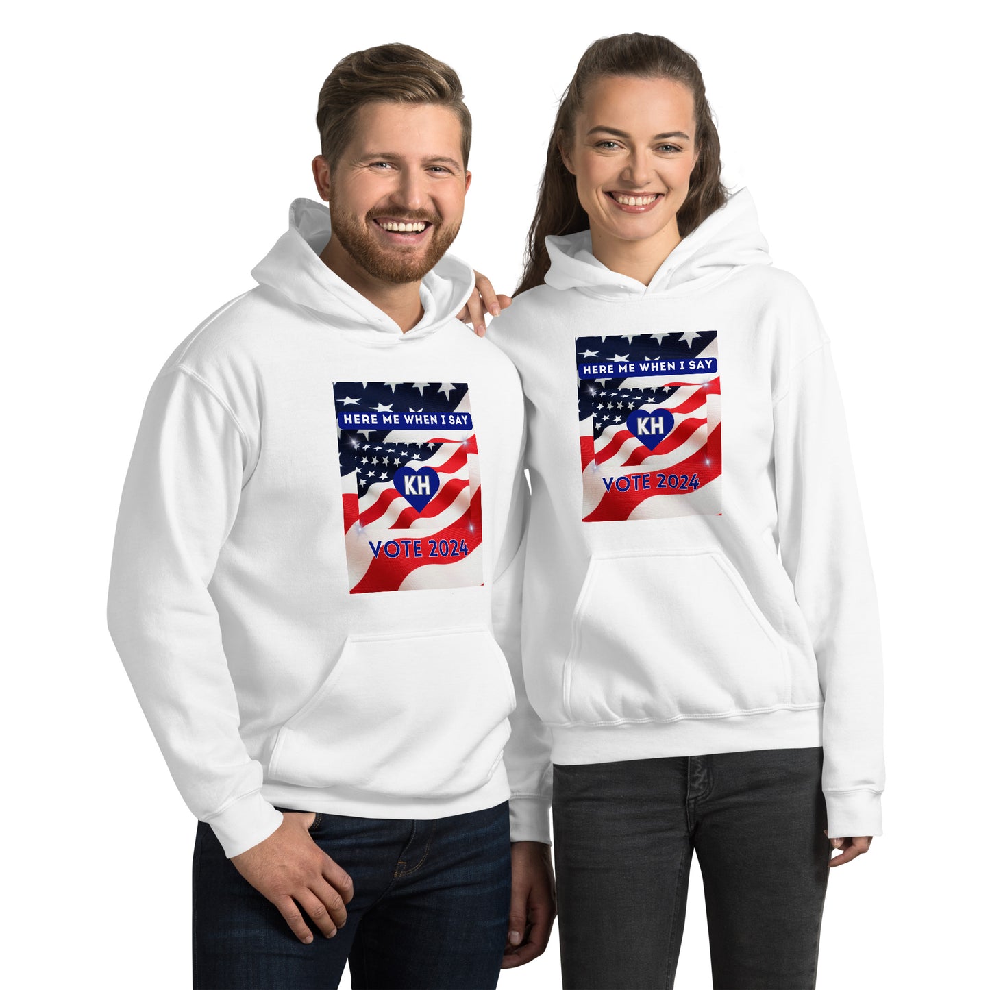 Here Me When I Say Vote 2024- Unisex Hoodie