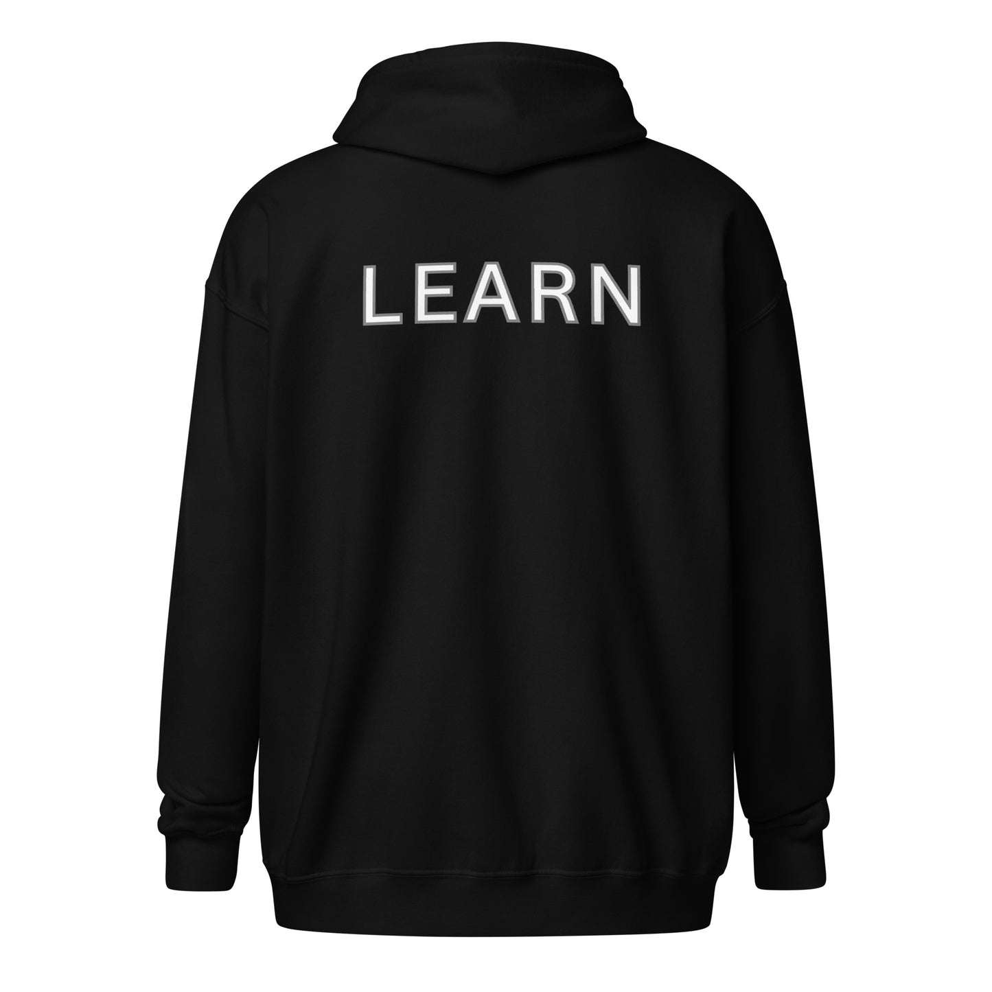 Unisex heavy blend zip hoodie- Learn