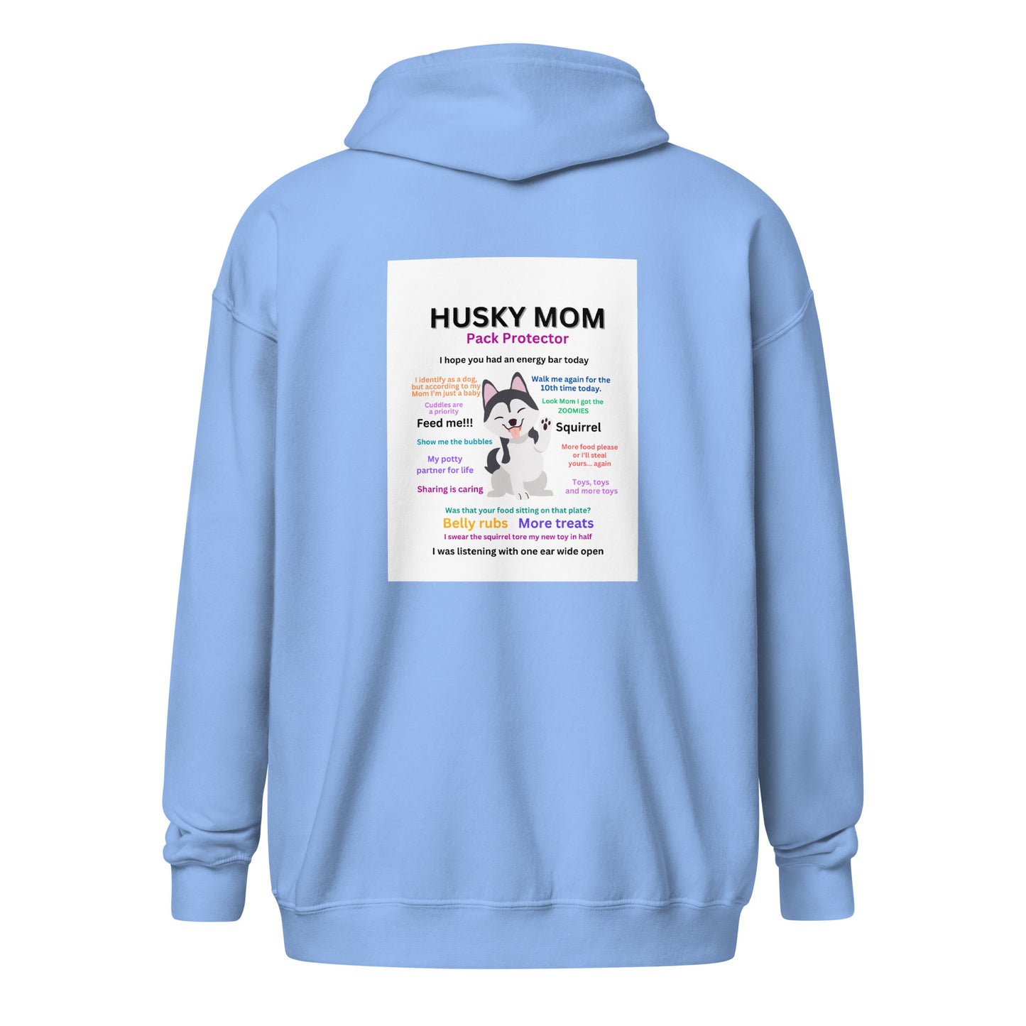 Unisex heavy blend zip hoodie-Husky Collection Mom