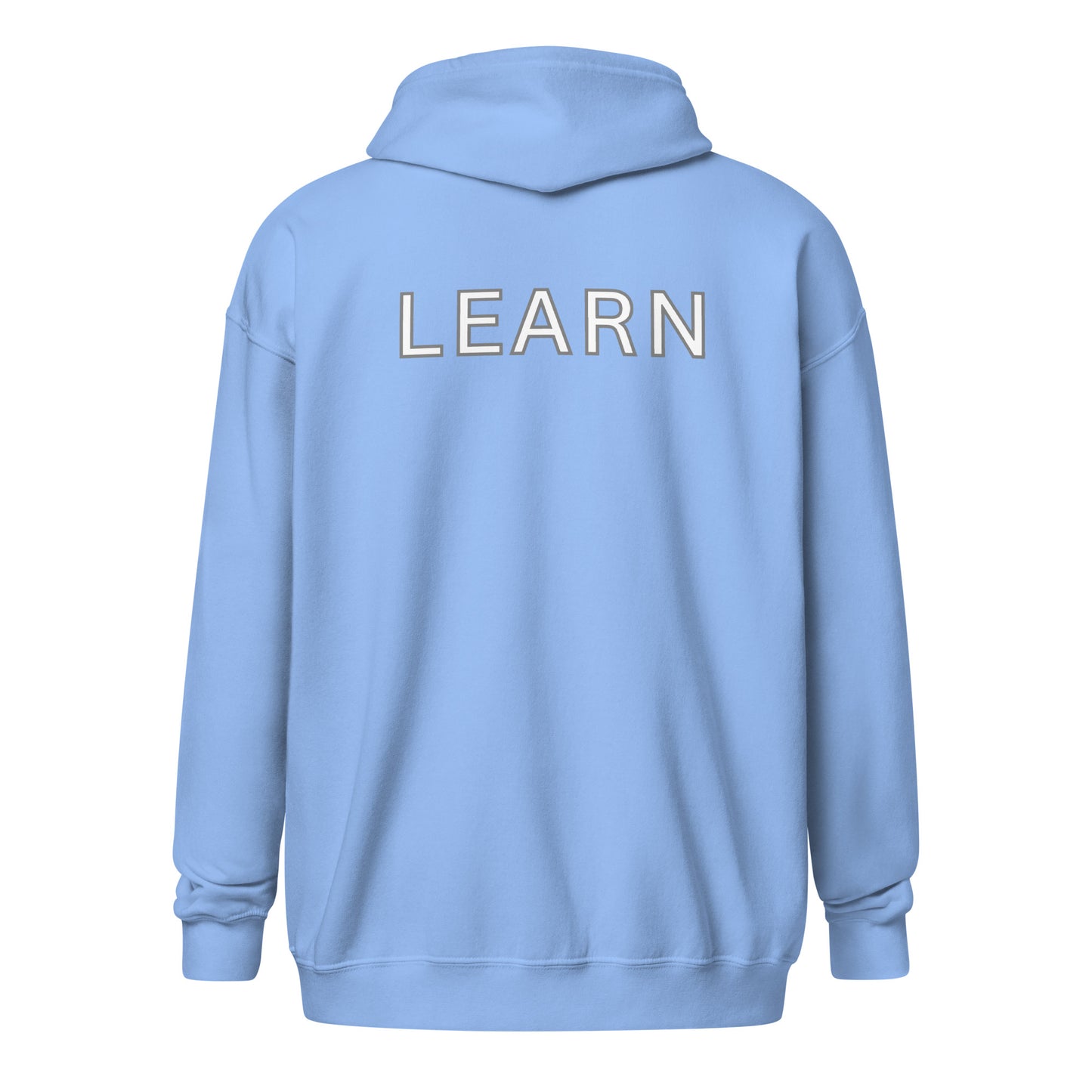 Unisex heavy blend zip hoodie- Learn