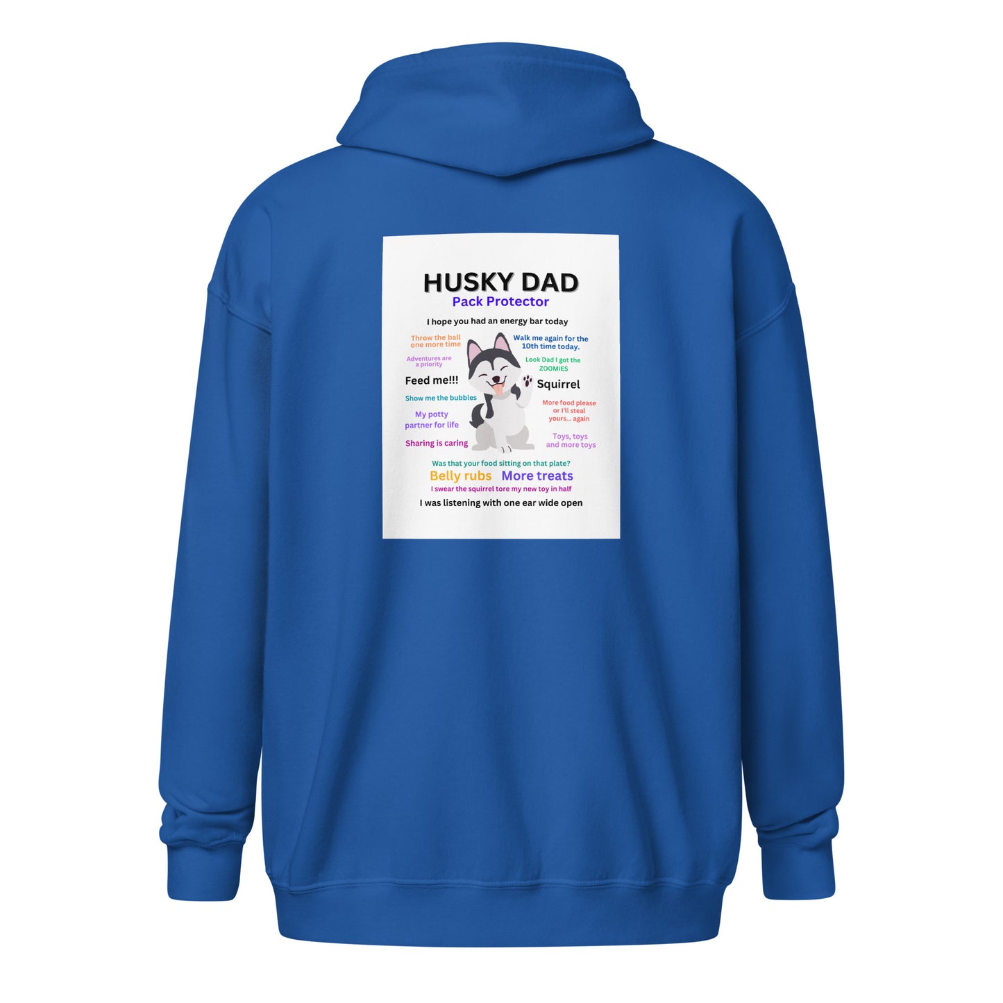 Unisex heavy blend zip hoodie-Husky Collection Dad