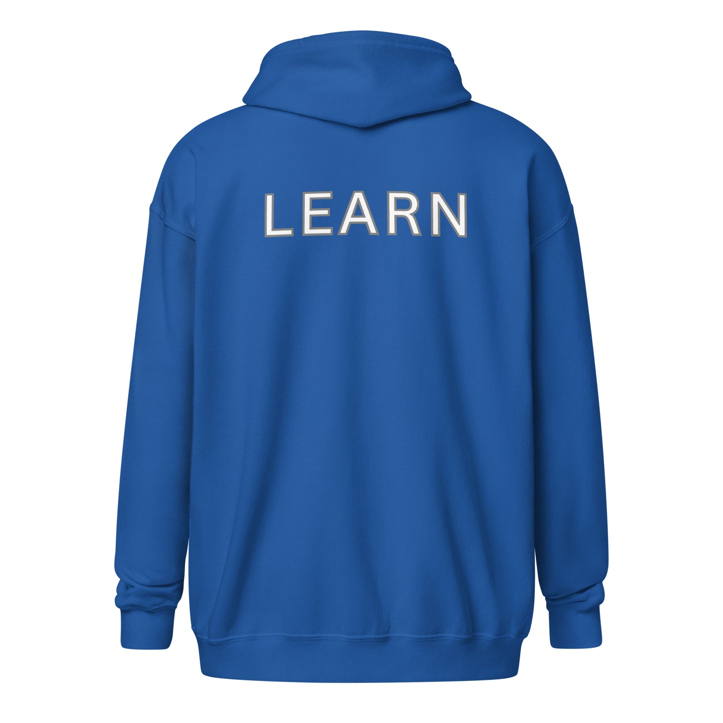 Unisex heavy blend zip hoodie- Learn