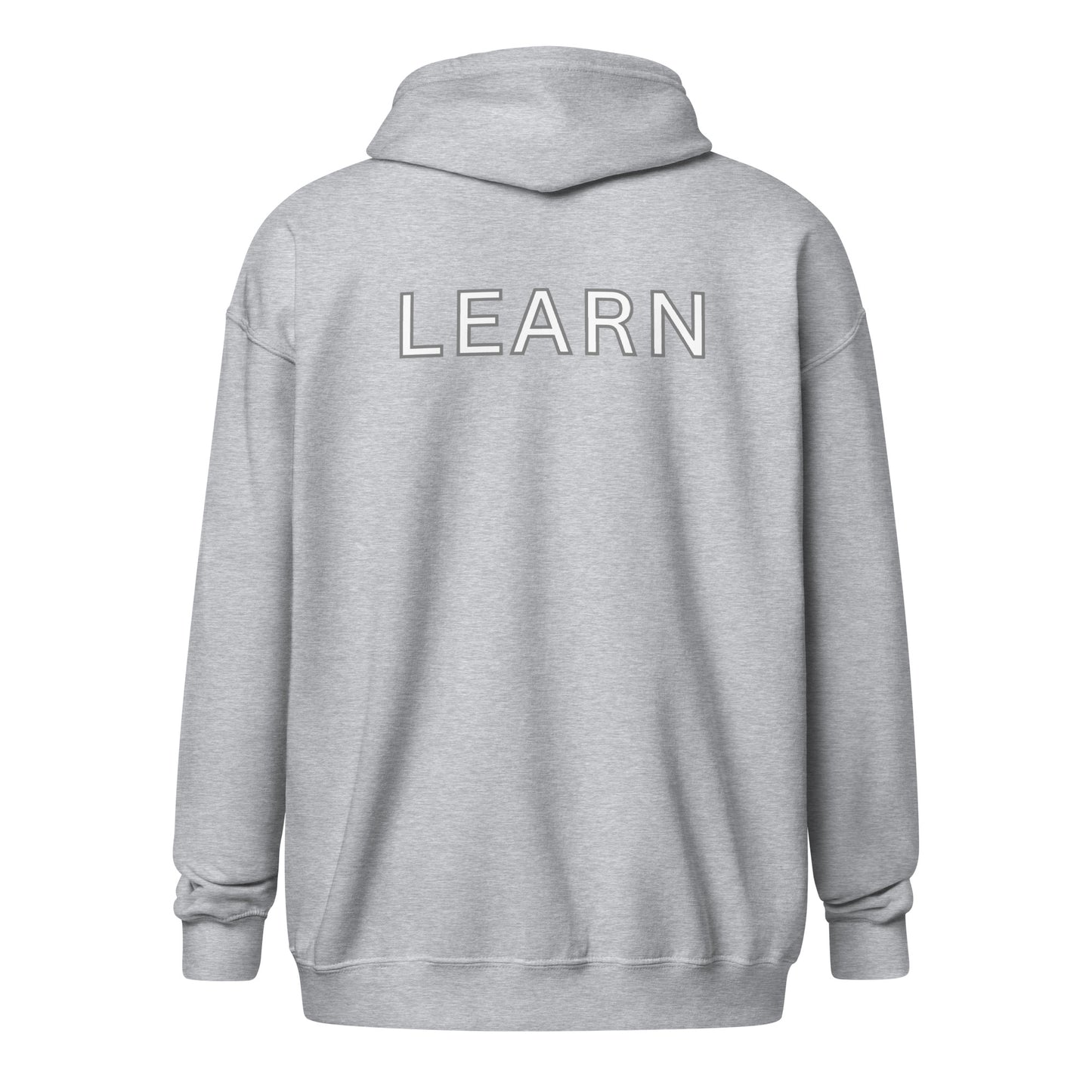 Unisex heavy blend zip hoodie- Learn