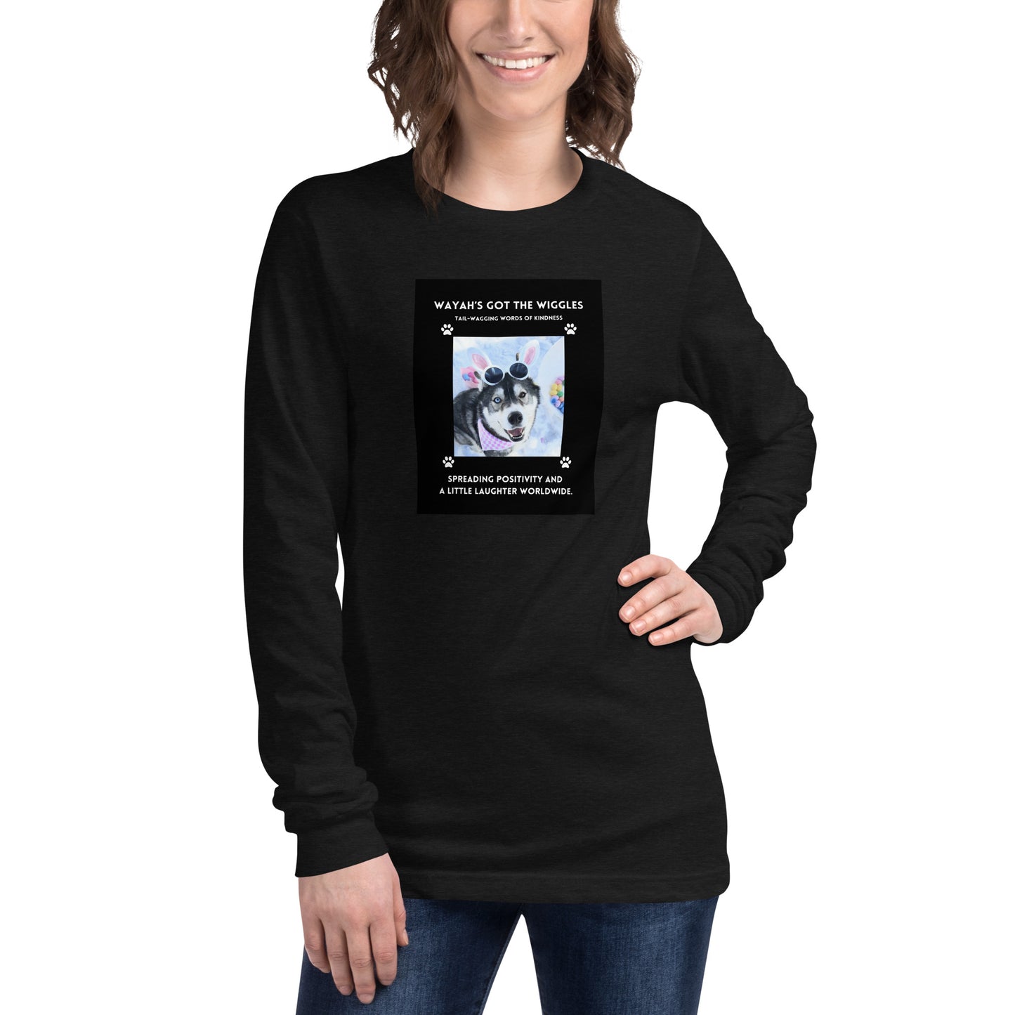 Unisex Long Sleeve Tee- Wayah's Got the Wiggles