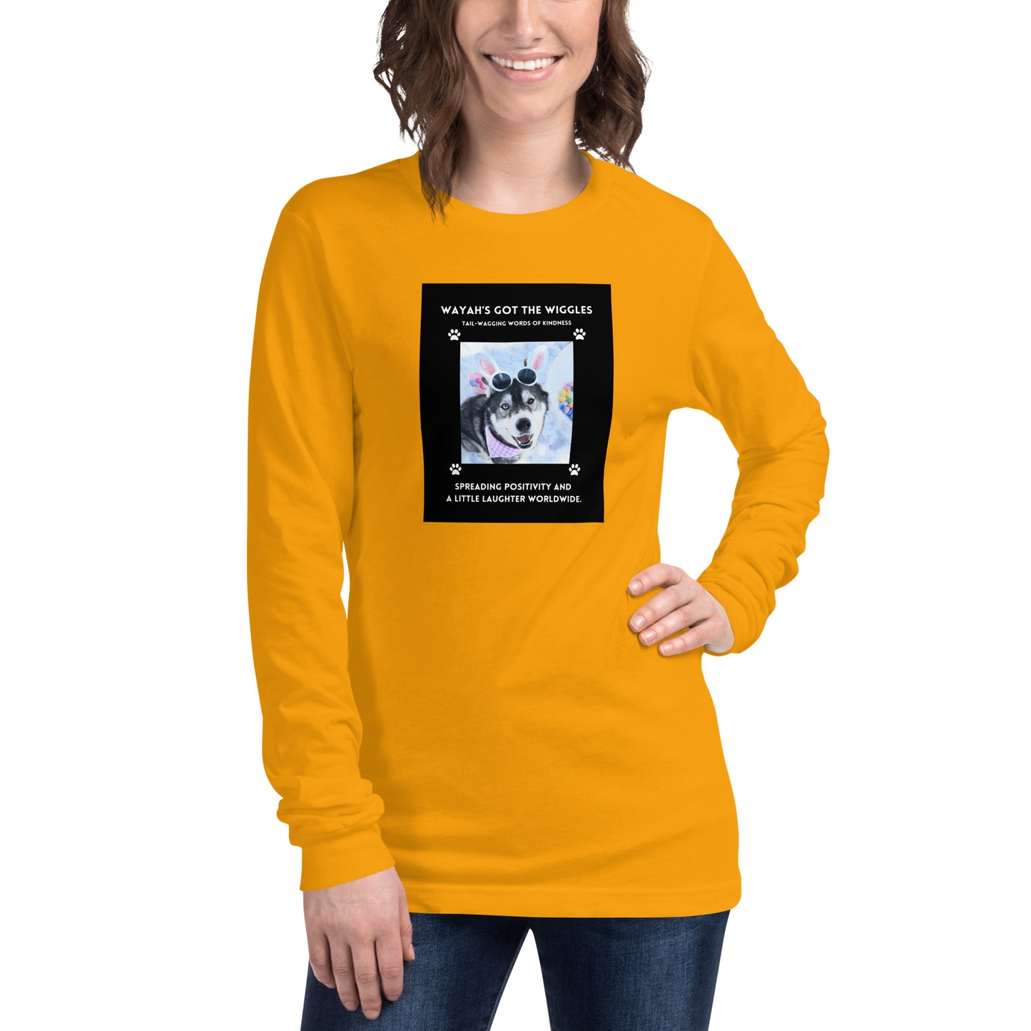 Unisex Long Sleeve Tee- Wayah's Got the Wiggles